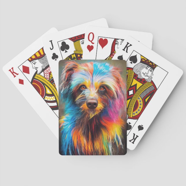 Teckel Dog Pet Cute Adorable Animal Companion Poker Cards (Back)
