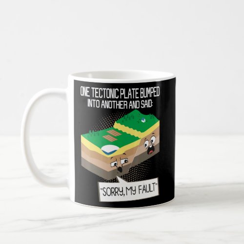 Tectonic Plate Geology Earth Science Teacher Seism Coffee Mug