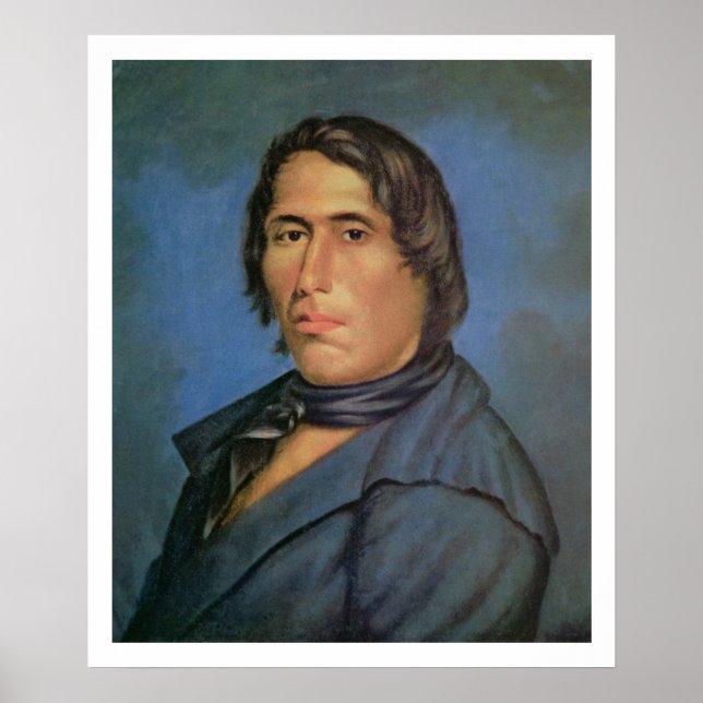 Tecumseh (1768-1813) (oil on canvas) poster (Front)