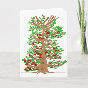 Ted and Inga Knutson Family Tree Greeting Card