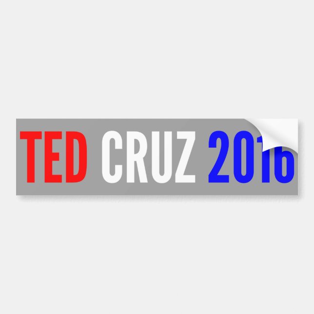 TED CRUZ 2016 Bumper Sticker (Front)