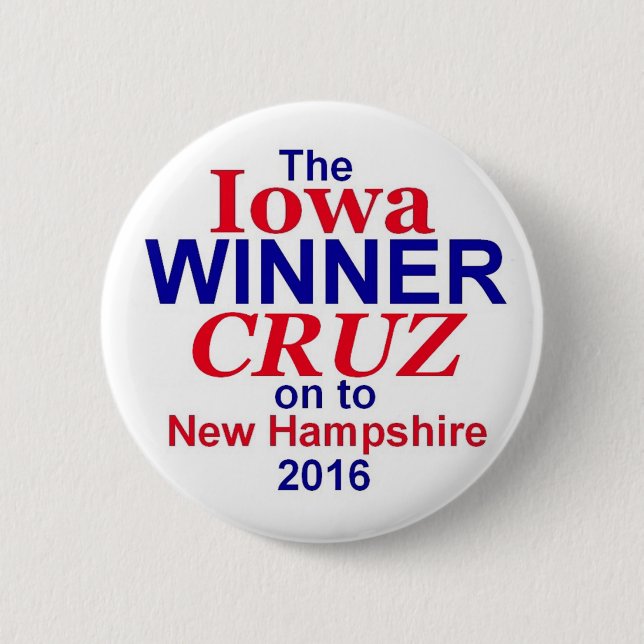 Ted Cruz 2016 Button (Front)
