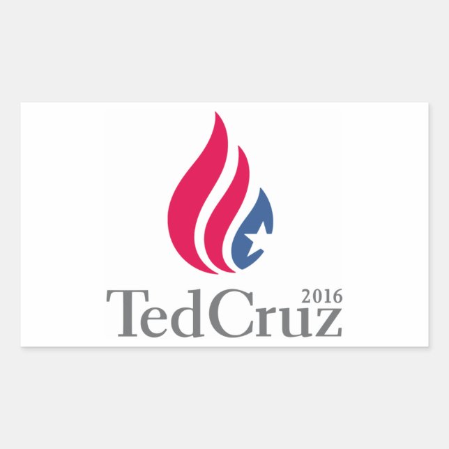 Ted Cruz 2016 Logo Rectangular Sticker (Front)