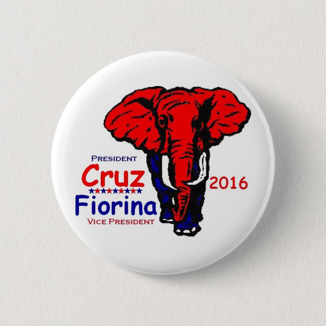 Ted Cruz 2016 Pinback Button (Front)