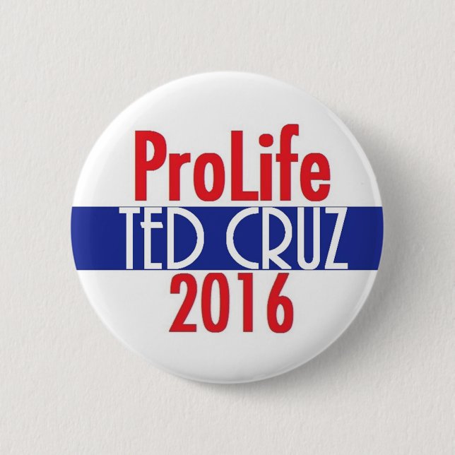 Ted Cruz 2016 Pinback Button (Front)