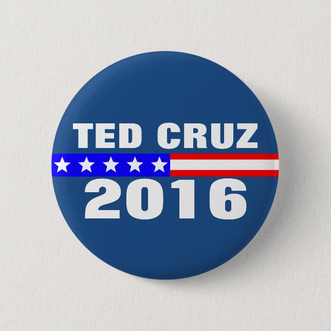 Ted Cruz 2016 Presidential Election Campaign Pinback Button (Front)