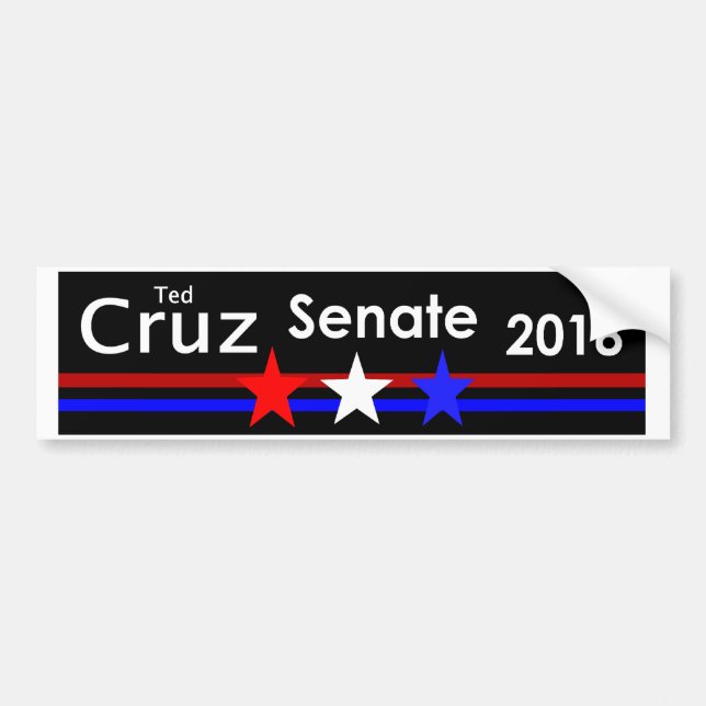 Ted Cruz 2018 Senate Bumper sticker (Front)