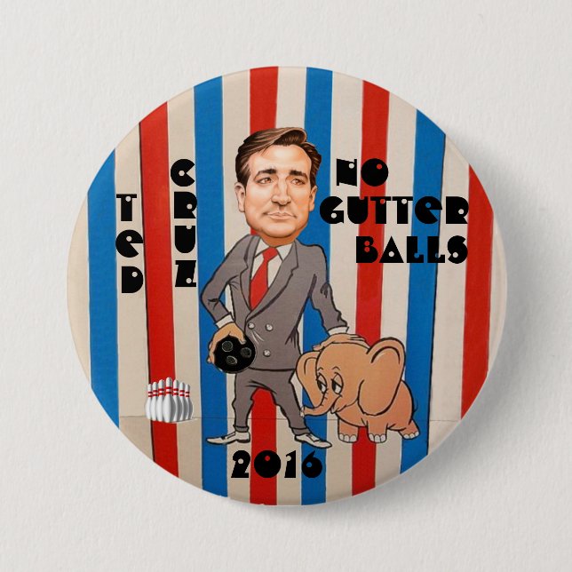 Ted Cruz for President 2016 Pinback Button (Front)