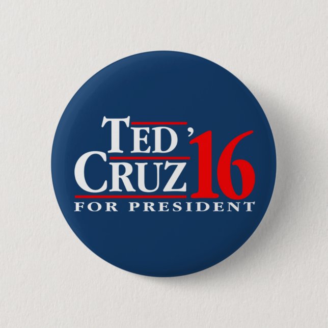 Ted Cruz For President Button (Front)