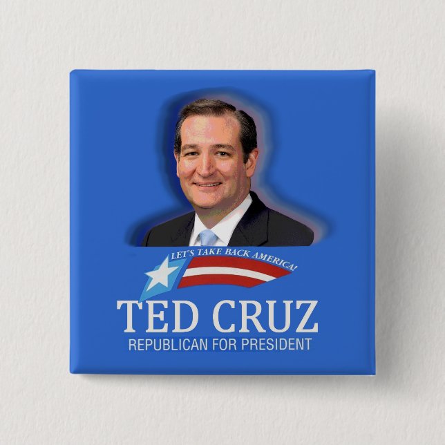 Ted Cruz for President in 2016 Pinback Button (Front)