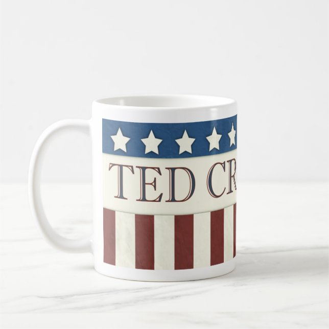 Ted Cruz President 2016 Stars and Stripes Coffee Mug (Left)