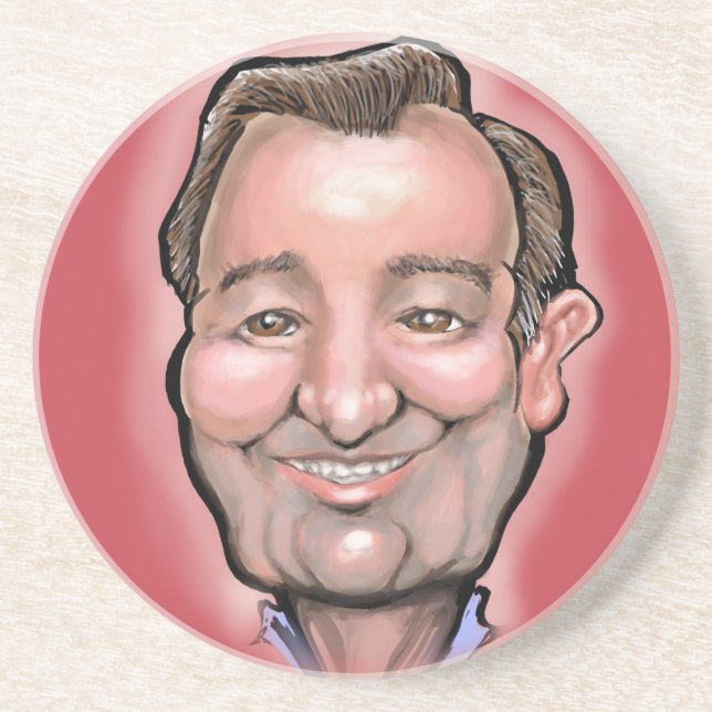 Ted Cruz Sandstone Coaster (Front)