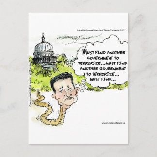 Ted Cruz Slithers From Congress Funny Postcard