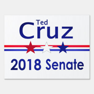 Ted Cruz US Senate 2018 Sign