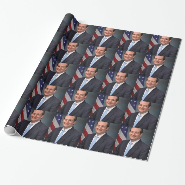 Ted Cruz Wrapping Paper (Unrolled)