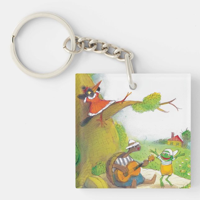 Ted, Ed and Caroll The Picnic 1 Keychain (Front)