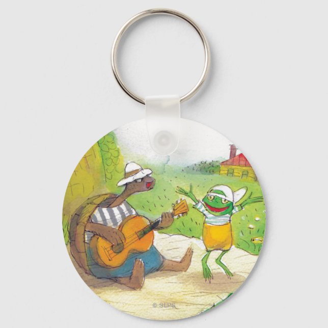 Ted, Ed and Caroll The Picnic 1 Keychain (Front)