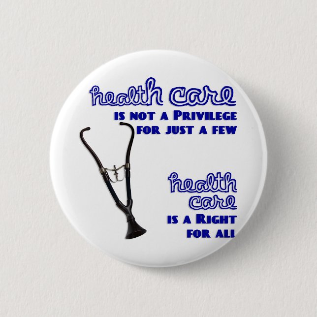 Ted Kennedy Health Care Reform Support Pinback Button (Front)