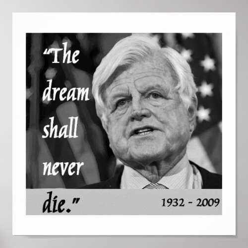 ted kennedy memorial poster