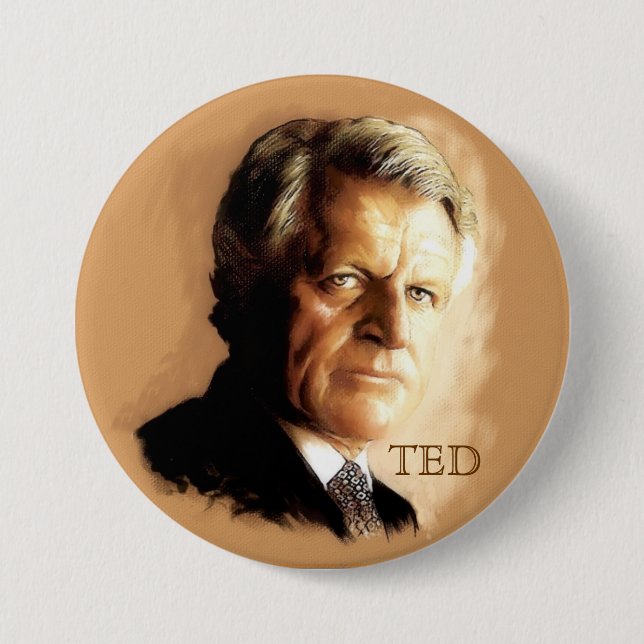 Ted Kennedy Pinback Button (Front)