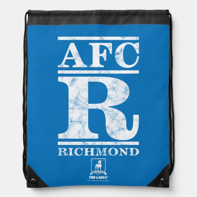 Ted Lasso | AFC R Richmond Text Logo Drawstring Bag (Front)
