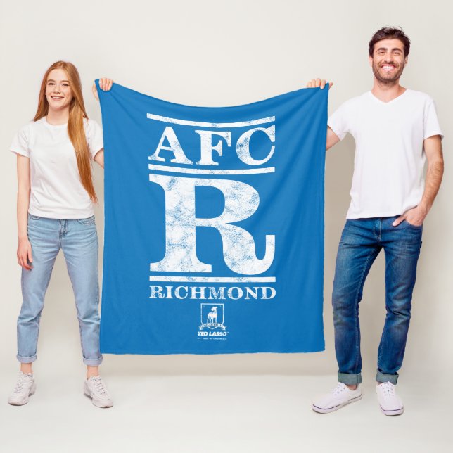 Ted Lasso | AFC R Richmond Text Logo Fleece Blanket (In Situ)