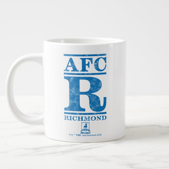 Ted Lasso | AFC R Richmond Text Logo Giant Coffee Mug (Left)