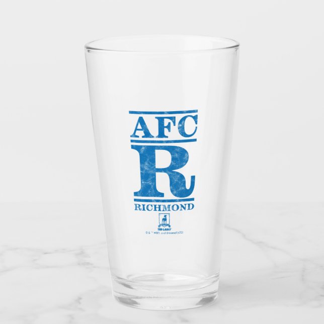 Ted Lasso | AFC R Richmond Text Logo Glass (Front)