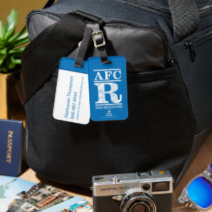 Ted Lasso AFC R Richmond Text Logo Luggage Tag