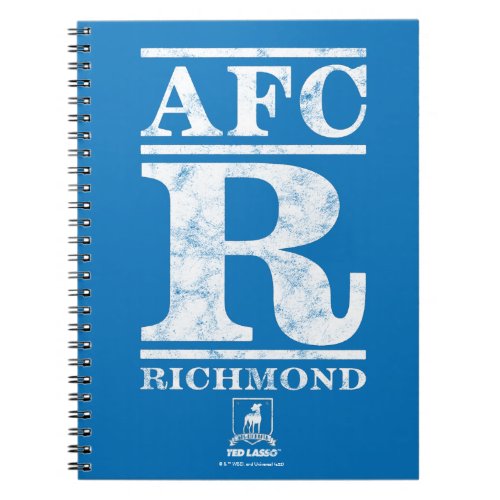 Ted Lasso  AFC R Richmond Text Logo Notebook