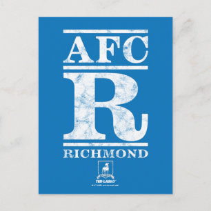 Ted Lasso AFC R Richmond Text Logo Postcard