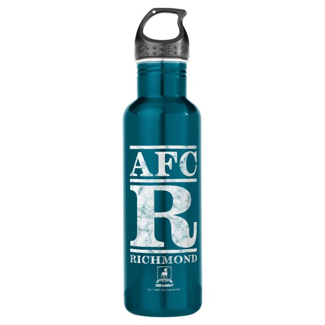 Ted Lasso | AFC R Richmond Text Logo Stainless Steel Water Bottle (Front)