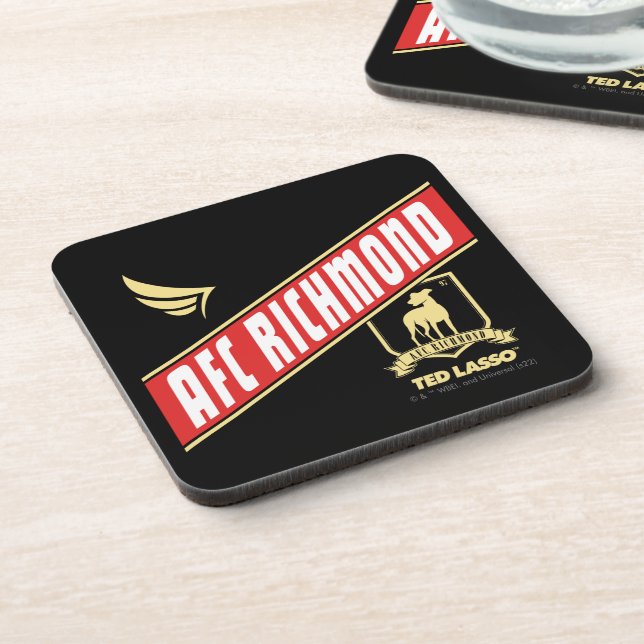 Ted Lasso | AFC Richmond Athletic Banner Beverage Coaster (Left Side)
