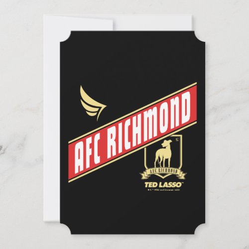 Ted Lasso  AFC Richmond Athletic Banner Note Card