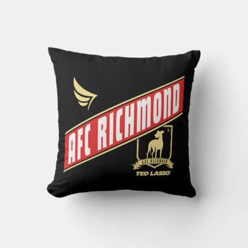 Ted Lasso  AFC Richmond Athletic Banner Throw Pillow