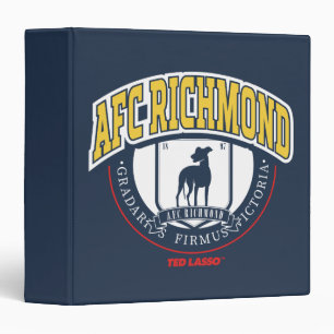 Ted Lasso AFC Richmond Athletic Circle Badge 3 Ring Binder