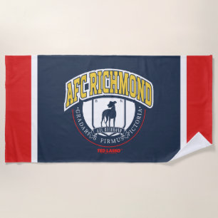 Ted Lasso AFC Richmond Athletic Circle Badge Beach Towel