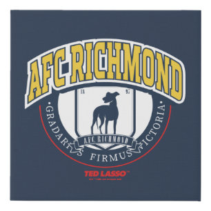 Ted Lasso AFC Richmond Athletic Circle Badge Faux Canvas Print
