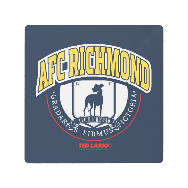 Ted Lasso | AFC Richmond Athletic Circle Badge Metal Print (Front)