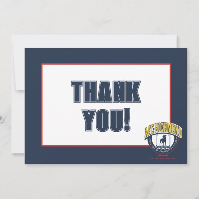 Ted Lasso | AFC Richmond Athletic Circle Badge Note Card (Front)