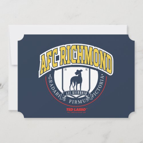 Ted Lasso  AFC Richmond Athletic Circle Badge Note Card