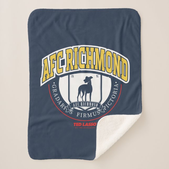 Ted Lasso | AFC Richmond Athletic Circle Badge Sherpa Blanket (Front)