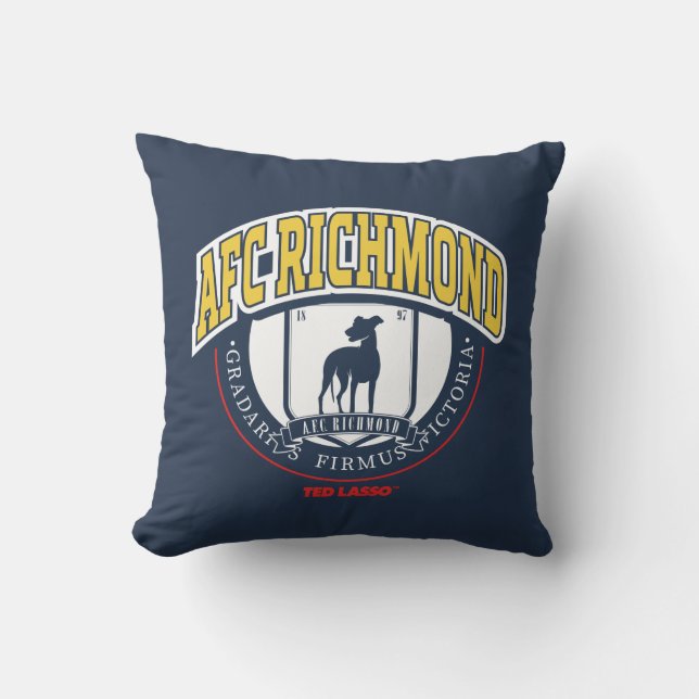 Ted Lasso | AFC Richmond Athletic Circle Badge Throw Pillow (Front)