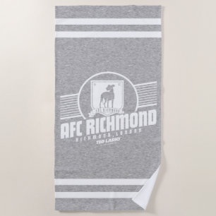 Ted Lasso AFC Richmond Athletic Stripe Graphic Beach Towel