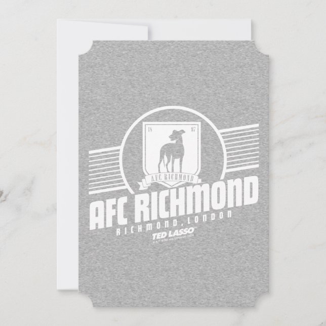 Ted Lasso | AFC Richmond Athletic Stripe Graphic Note Card (Front)