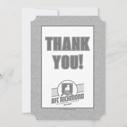 Ted Lasso  AFC Richmond Athletic Stripe Graphic Note Card