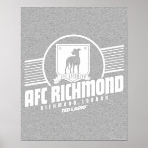 Ted Lasso AFC Richmond Athletic Stripe Graphic Poster