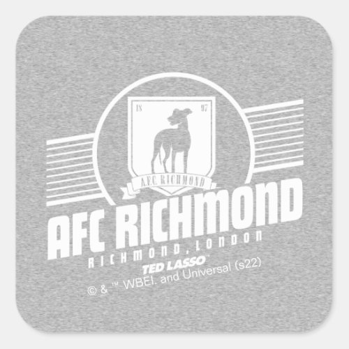 Ted Lasso  AFC Richmond Athletic Stripe Graphic Square Sticker