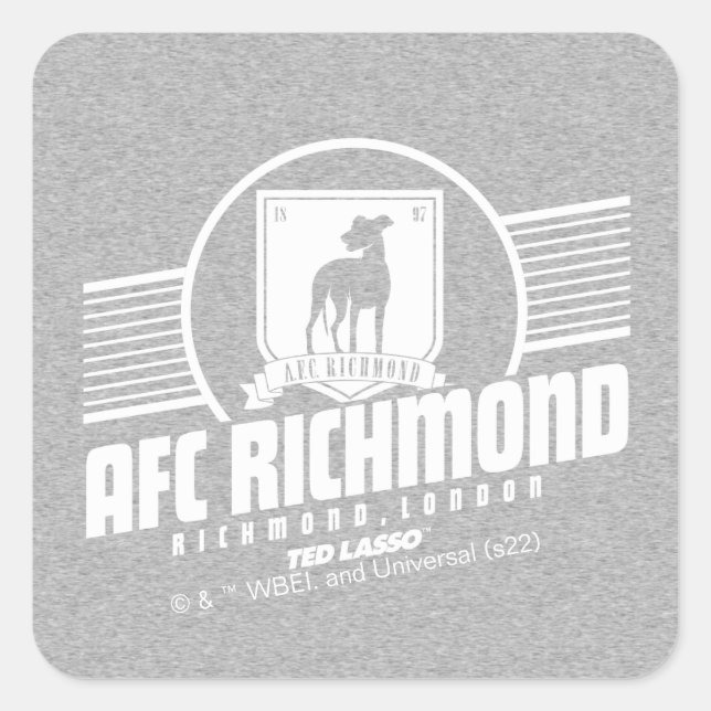 Ted Lasso | AFC Richmond Athletic Stripe Graphic Square Sticker (Front)
