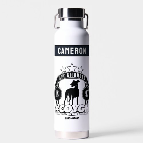 Ted Lasso  AFC Richmond COYGH  Add Your Name Water Bottle